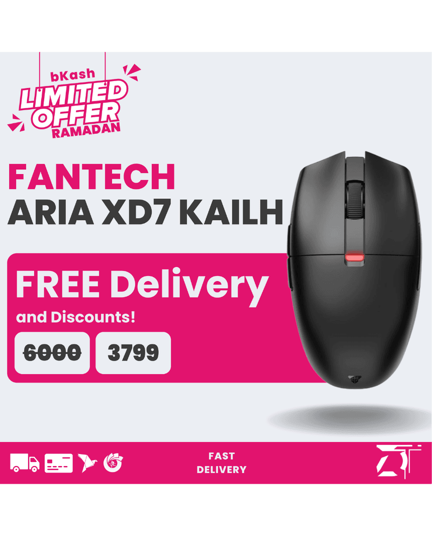 Fantech Aria XD7 Kailh Version | Lightweight | Wireless Gaming Mouse