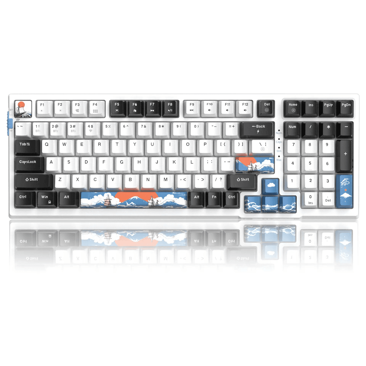 (Sold Out) MageGee SKY98 Wireless Blue Whale Switch Mechanical Keyboard