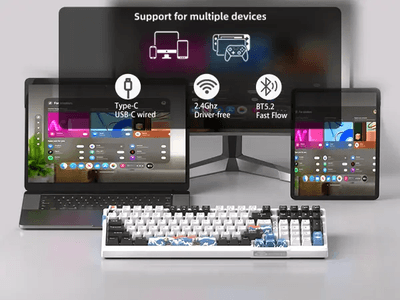 (Sold Out) MageGee SKY98 Wireless Blue Whale Switch Mechanical Keyboard_img_3