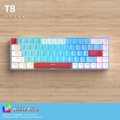 FreeWolf T8 Wired 65% Compact Gaming Mechanical Keyboard Red switch_img_0