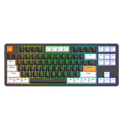 DAREU A87x PRO GASKET TRI-MODE HOT-SWAP 87-KEY RGB BACKLIT MECHANICAL GAMING KEYBOARD WITH VIOLET GOLD PRO / SKY V3 SWITCH_img_4