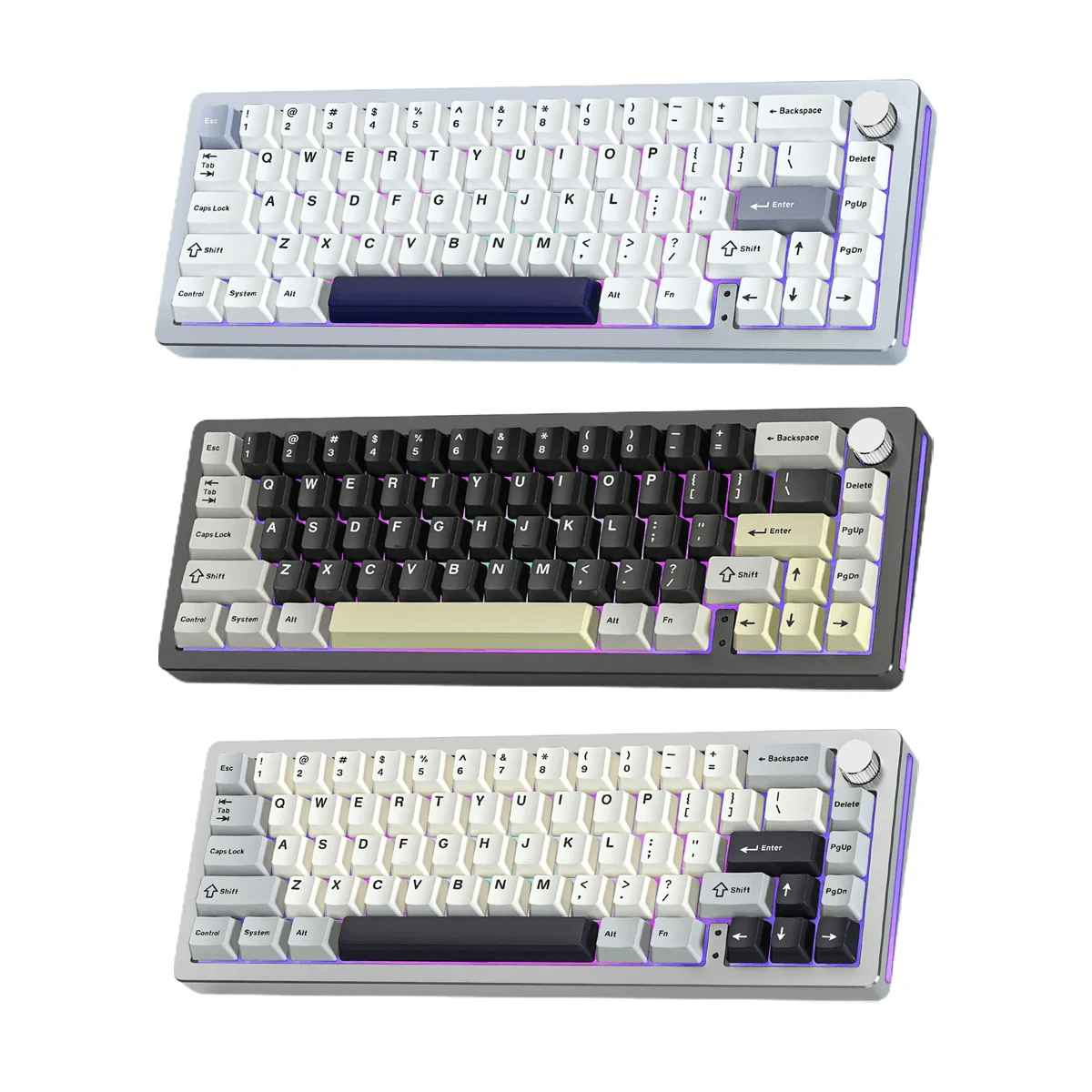 YUNZII AL66 Knob CNC Aluminum Wireless Mechanical Keyboard