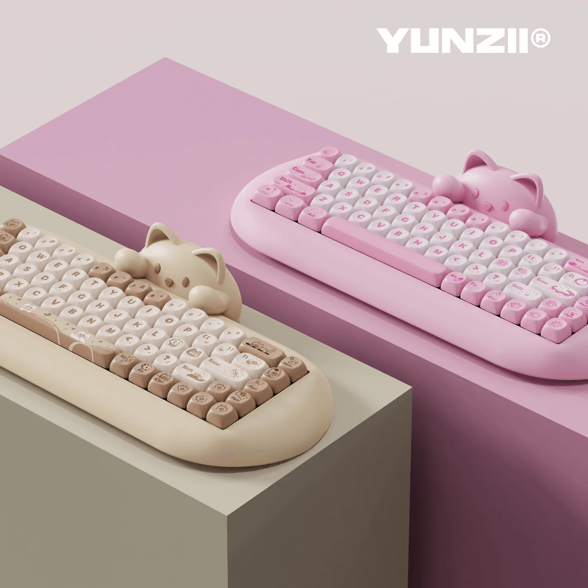 (Stock Out) YUNZII C68 Hi-Fi Tri Mode Mechanical Keyboard