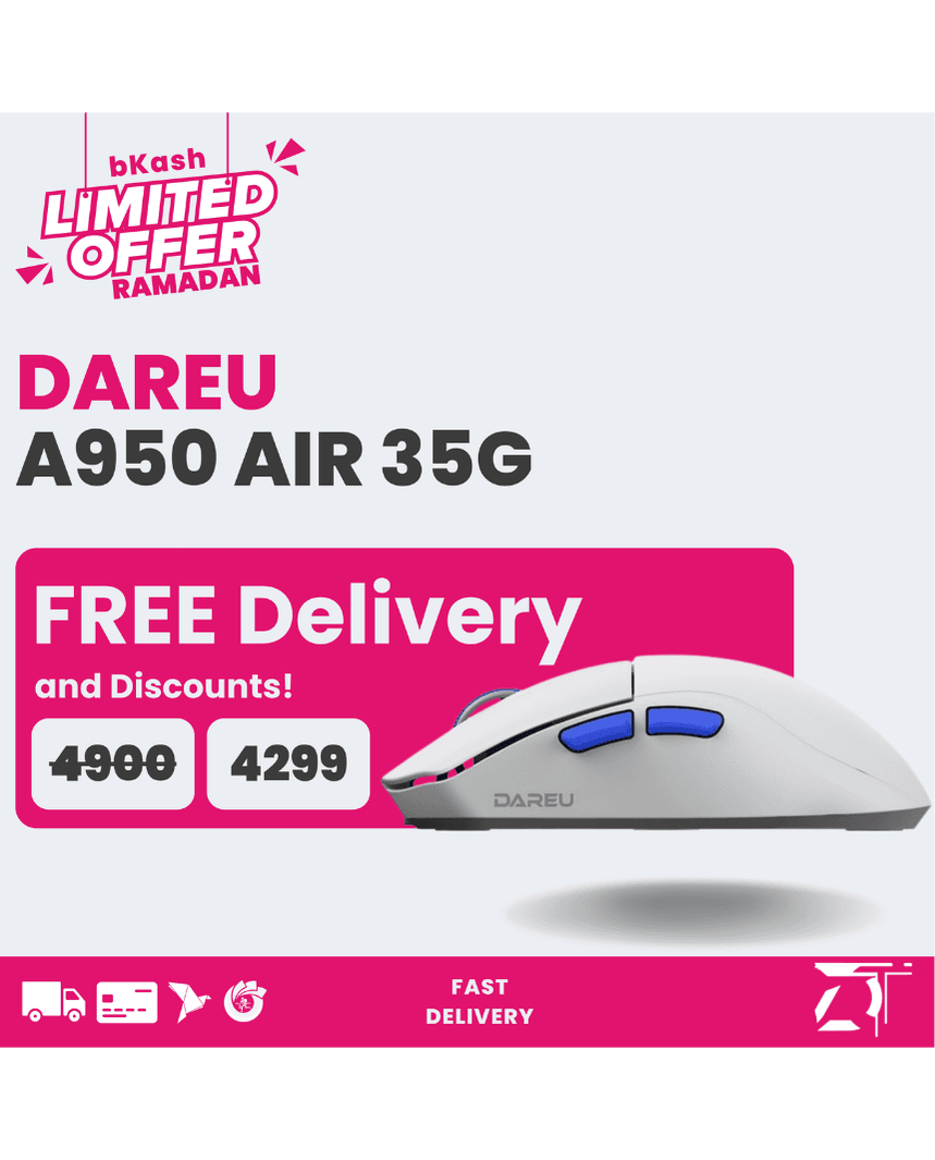 DAREU A950 Air | PAW3395 | 1KHz 35g Gaming Mouse