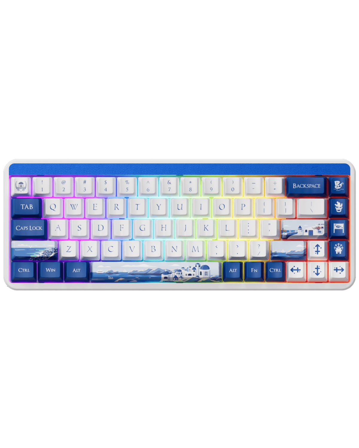 Akko JIN01 Santorini Tri Mode Aluminum Mechanical Keyboard