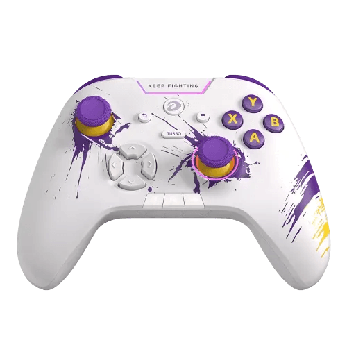 (Stock Out) DAREU H105 Tri-Mode Wireless Gamepad 360° Joystick Controller (White Purple)