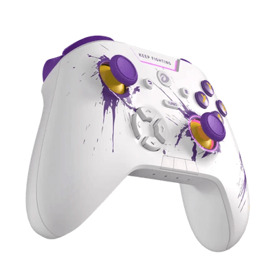 (Stock Out) DAREU H105 Tri-Mode Wireless Gamepad 360° Joystick Controller (White Purple)_img_2