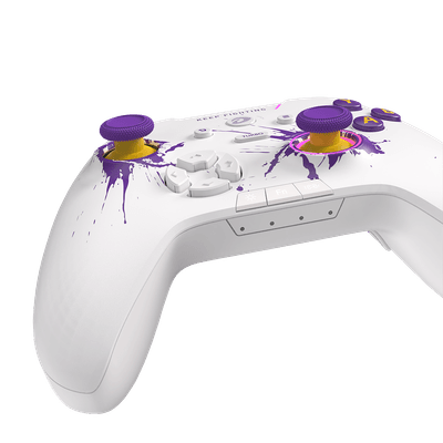 (Stock Out) DAREU H105 Tri-Mode Wireless Gamepad 360° Joystick Controller (White Purple)_img_3