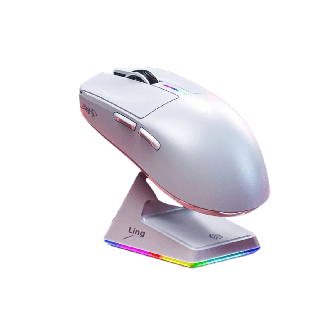 LINGBAO M6 Wireless Tri-Mode Gaming Mouse With Dock