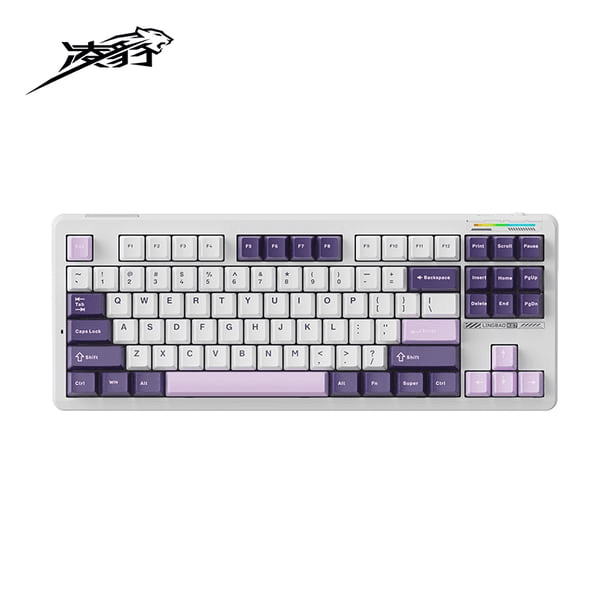 LINGBAO K87 Tri-Mode HI-FI Wireless RGB Mechanical Keyboard