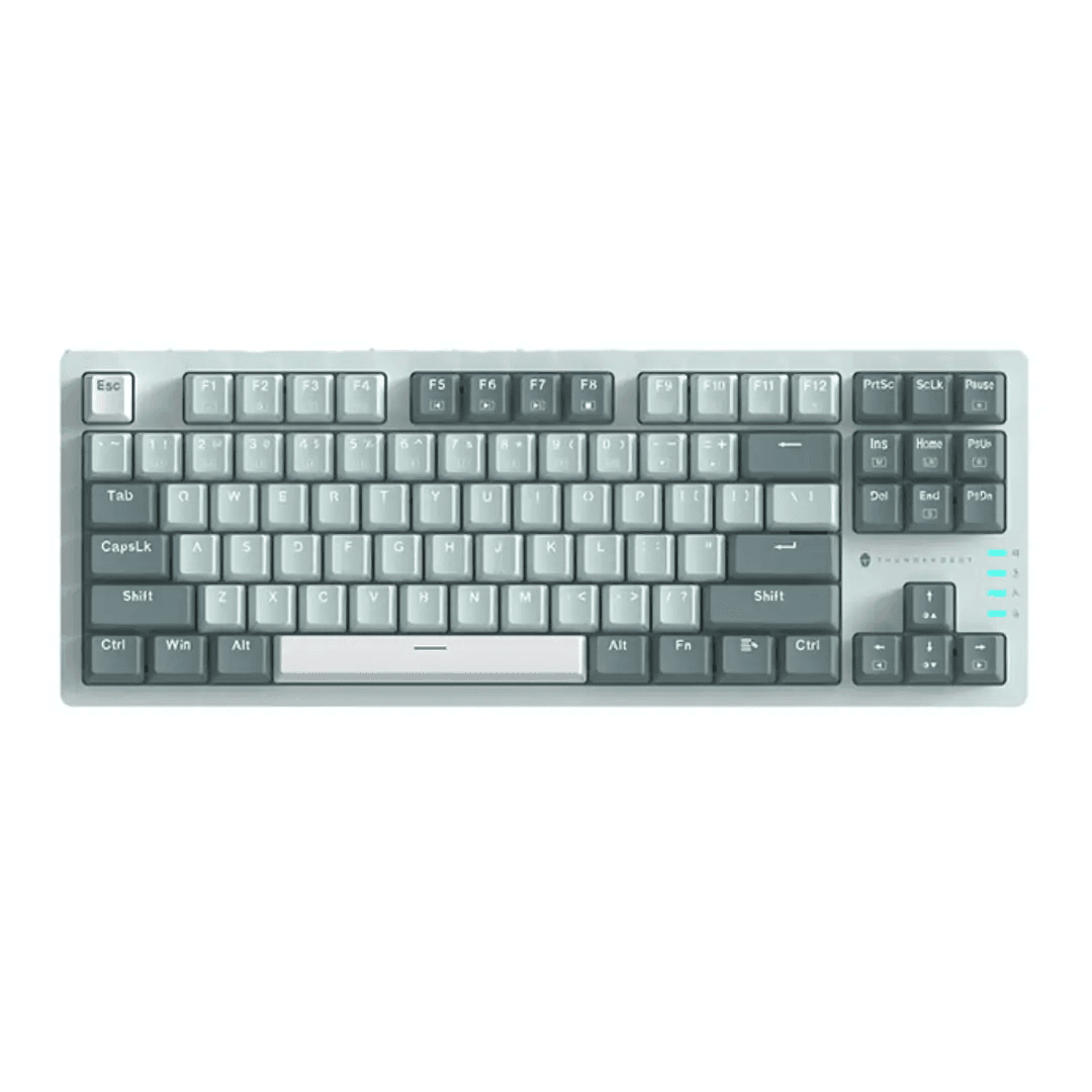 (Sold Out) Thunderobot K87 Hot-Swappable Mechanical Keyboard Bright Cream/Mint - Red Switch