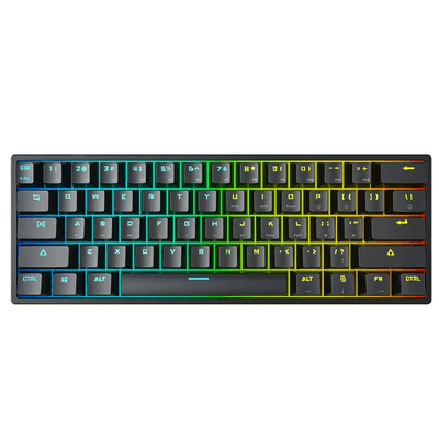 (Sold Out) LEAVEN K620 Wired Hot-Swappable Gaming Mechanical Keyboard - Blue & Red Switch_img_1