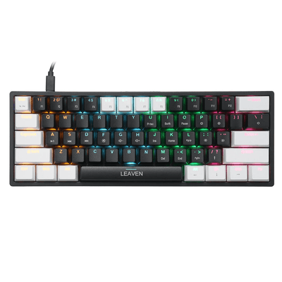 (Sold Out) LEAVEN K620 Wired Hot-Swappable Gaming Mechanical Keyboard - Blue & Red Switch_img_3