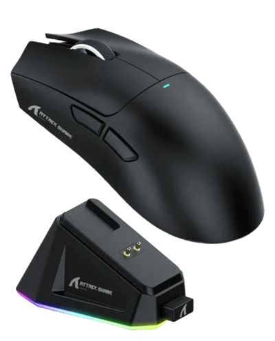 Attack Shark X11 63g PAW3311 22000DPI Tri-Mode Wireless Gaming Mouse with RGB Charging DOCK White_img_1