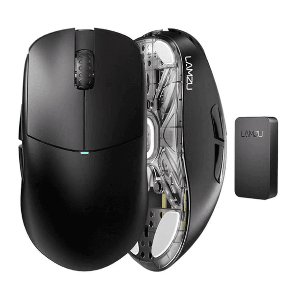 (Sold Out) LAMZU ATLANTIS OG V2 4K (With Dongle) | Black Color | Wireless Gaming Mouse