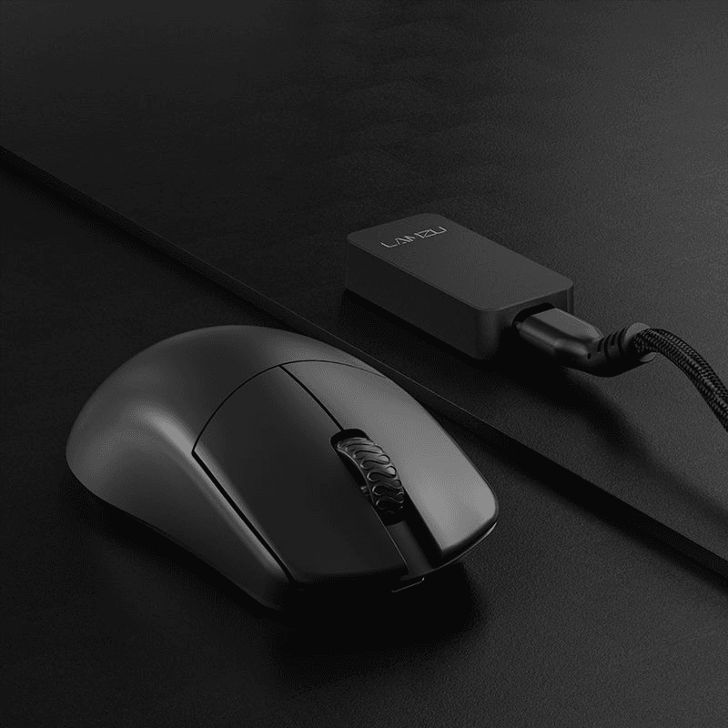 (Stock Out) Lamzu Atlantis Mini 4K Wireless Gaming Mouse | With Dongle | Black Color